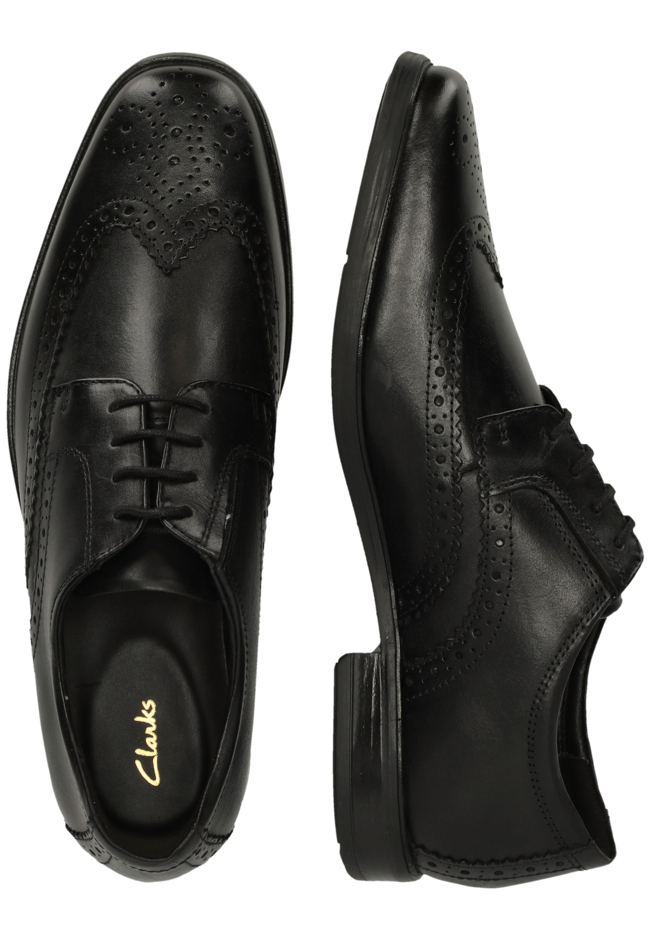 CLARKS Lace-Up Shoes 'Howard' in Black