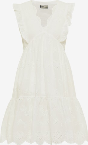 DreiMaster Vintage Summer dress in White: front