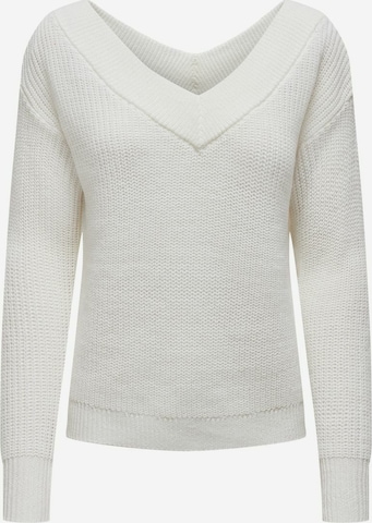 Only Petite Sweater in White: front