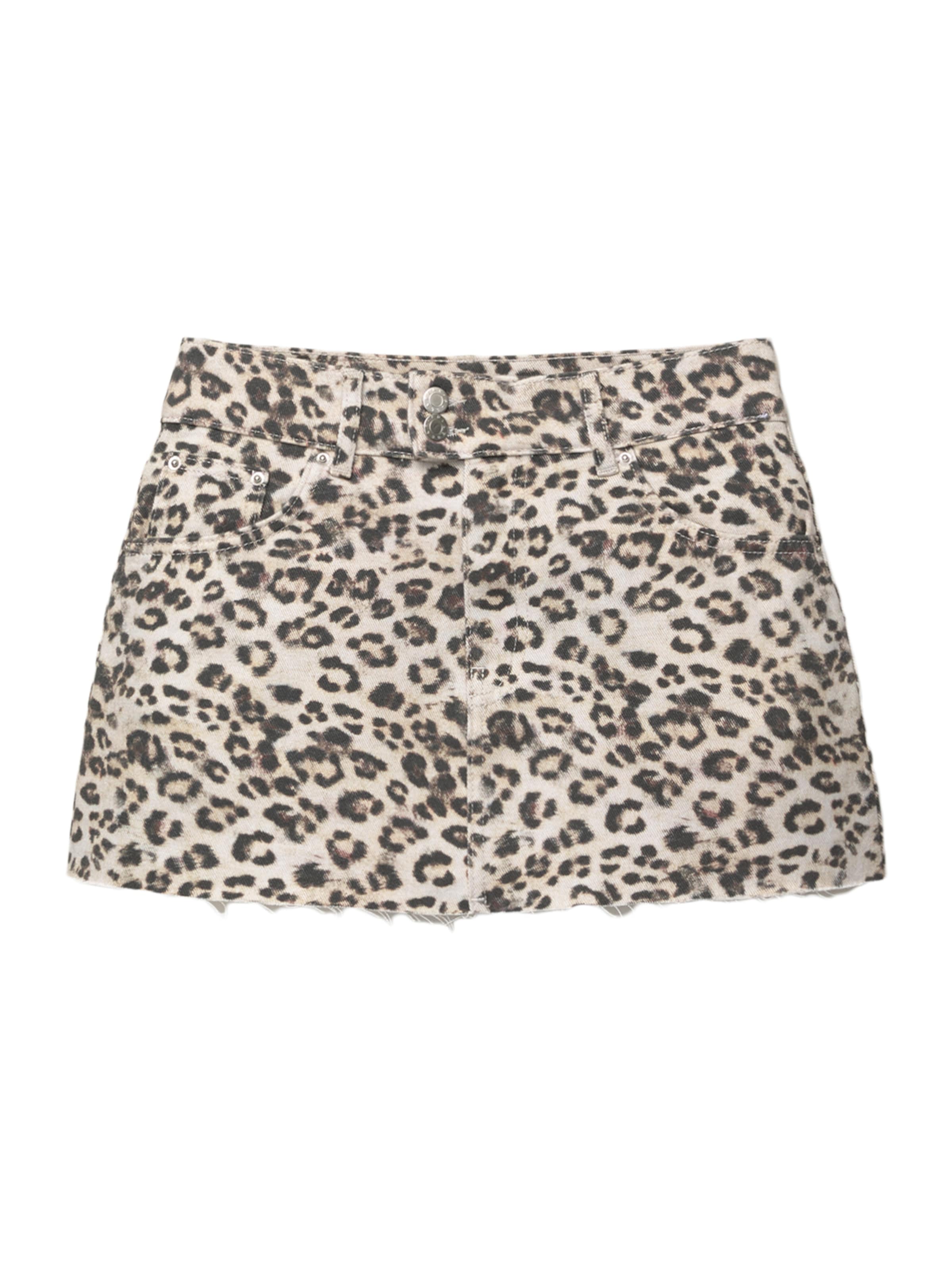 Pull&Bear Nederdel 'STWD' i brun: forside