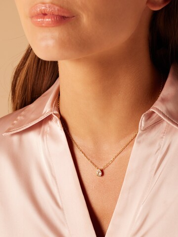 Lucardi Necklace 'Geschenkkarte' in Gold