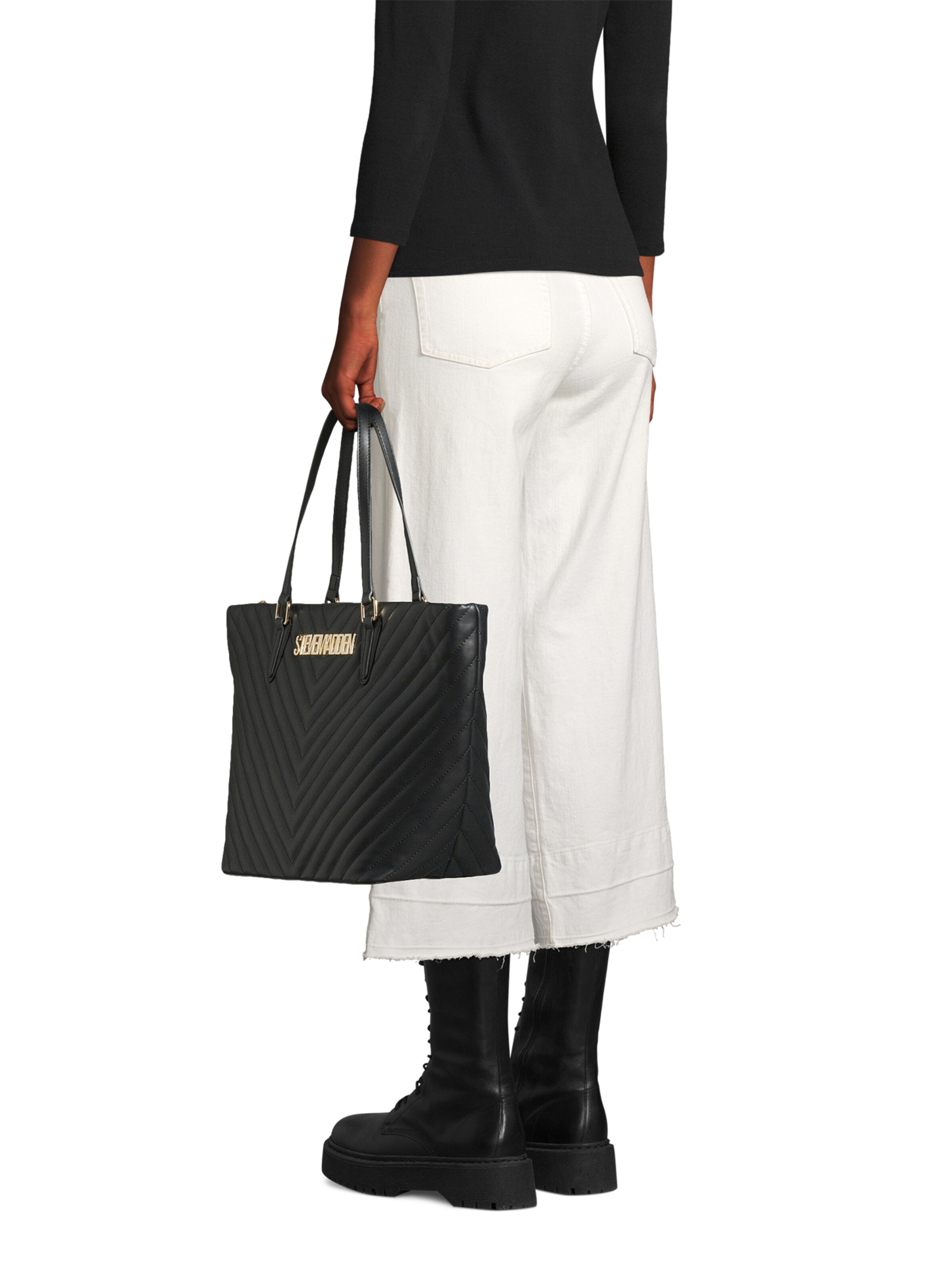 STEVE MADDEN Shopper 'Bjude-2' in Schwarz: Vorderseite