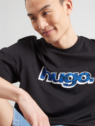 HUGO - Camisa 'Nugibol' em preto