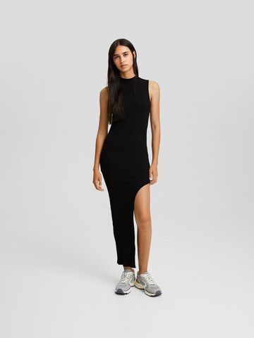 Bershka Knit dress in Black