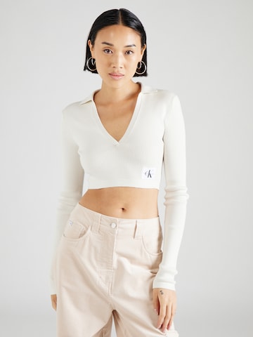 Calvin Klein Jeans - Pullover em branco: frente