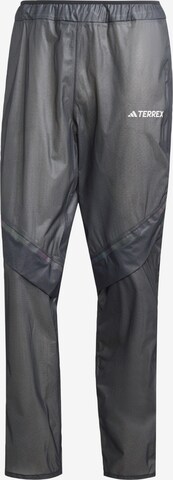 ADIDAS TERREX Szabványos Kültéri nadrágok 'Xperior Light 2.5-Layer Rain' - fekete: elől