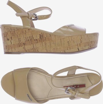 PRADA Sandals & High-Heeled Sandals in 37,5 in Beige: front