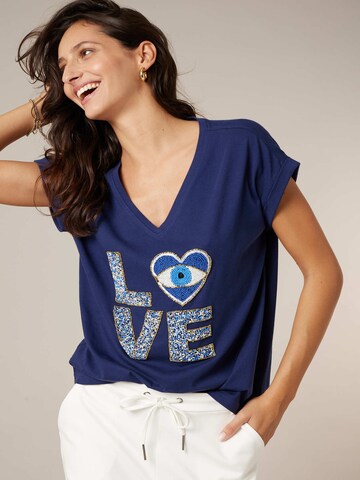 T-shirt 'Mykolove' Deeluxe en bleu : devant