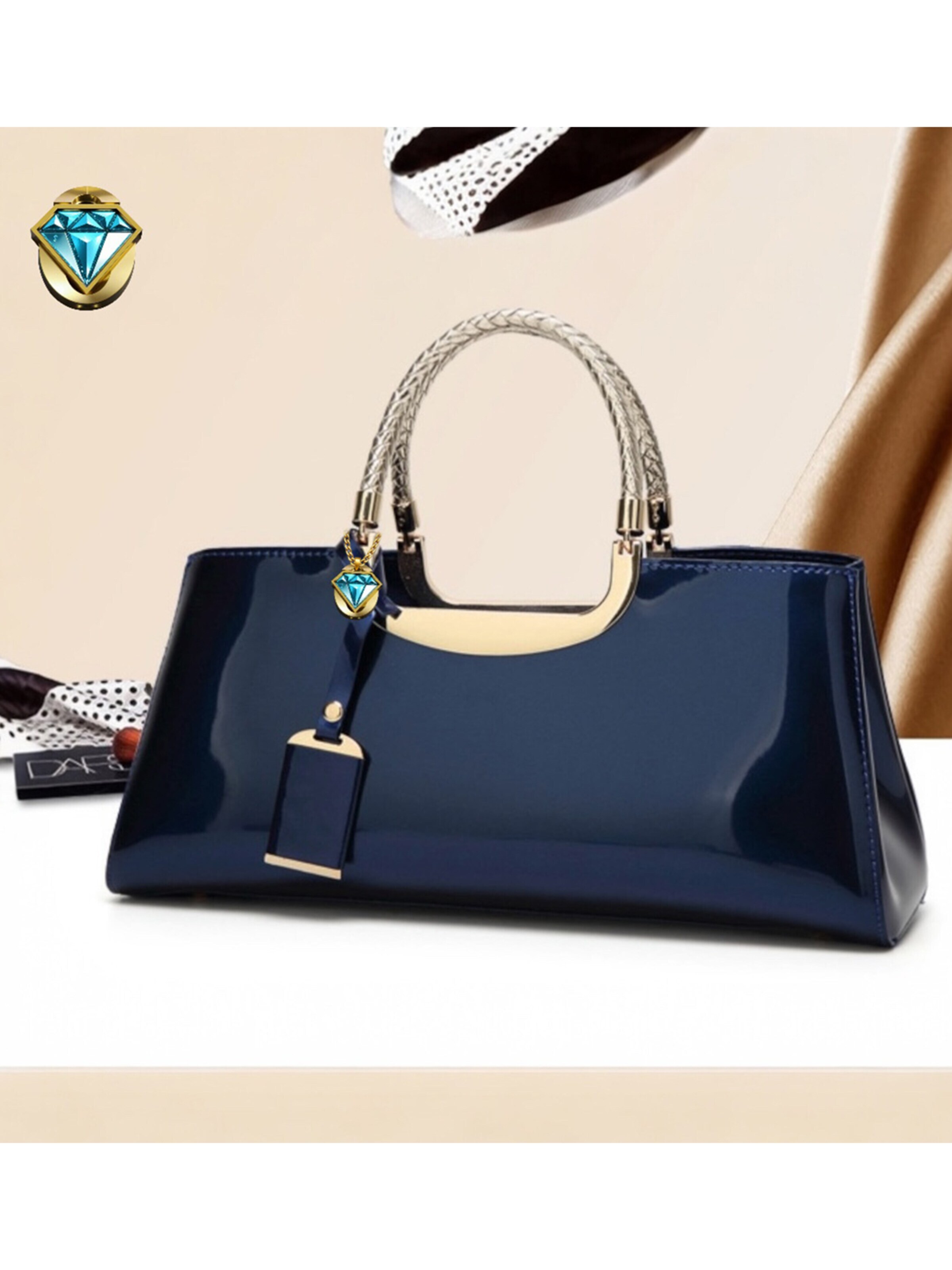 Elegon Handbag 'Model Qatar' in Blue