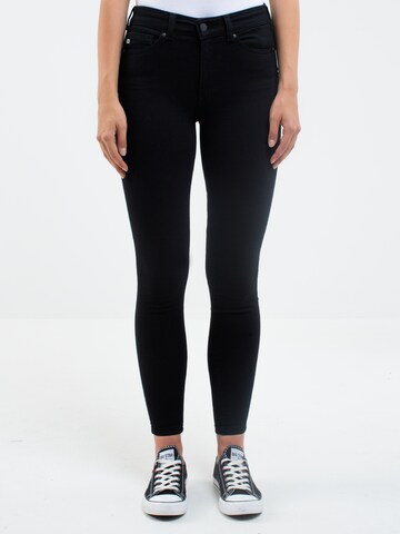 BIG STAR Skinny Jeans 'Melinda' in Zwart: voorkant