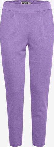 Skinny Pantalon 'KATE' ICHI en violet : devant