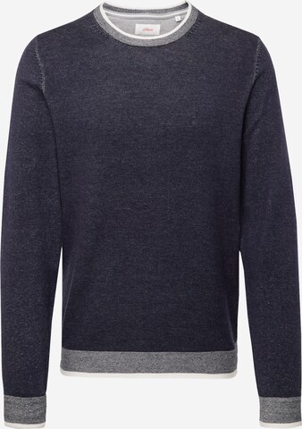 s.Oliver Sweater in Blue: front