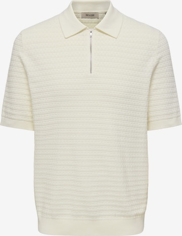 Only & Sons Sweater 'ONSMenu' in White: front