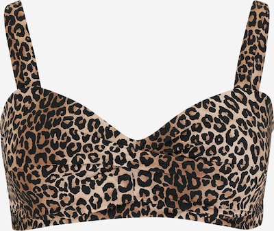 ONLY Carmakoma Bikini gornji dio 'CARSOPHIA' u tamno bež / brokat / crna, Pregled proizvoda