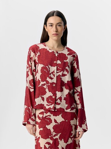 OBJECT Blouse in Beige: voorkant