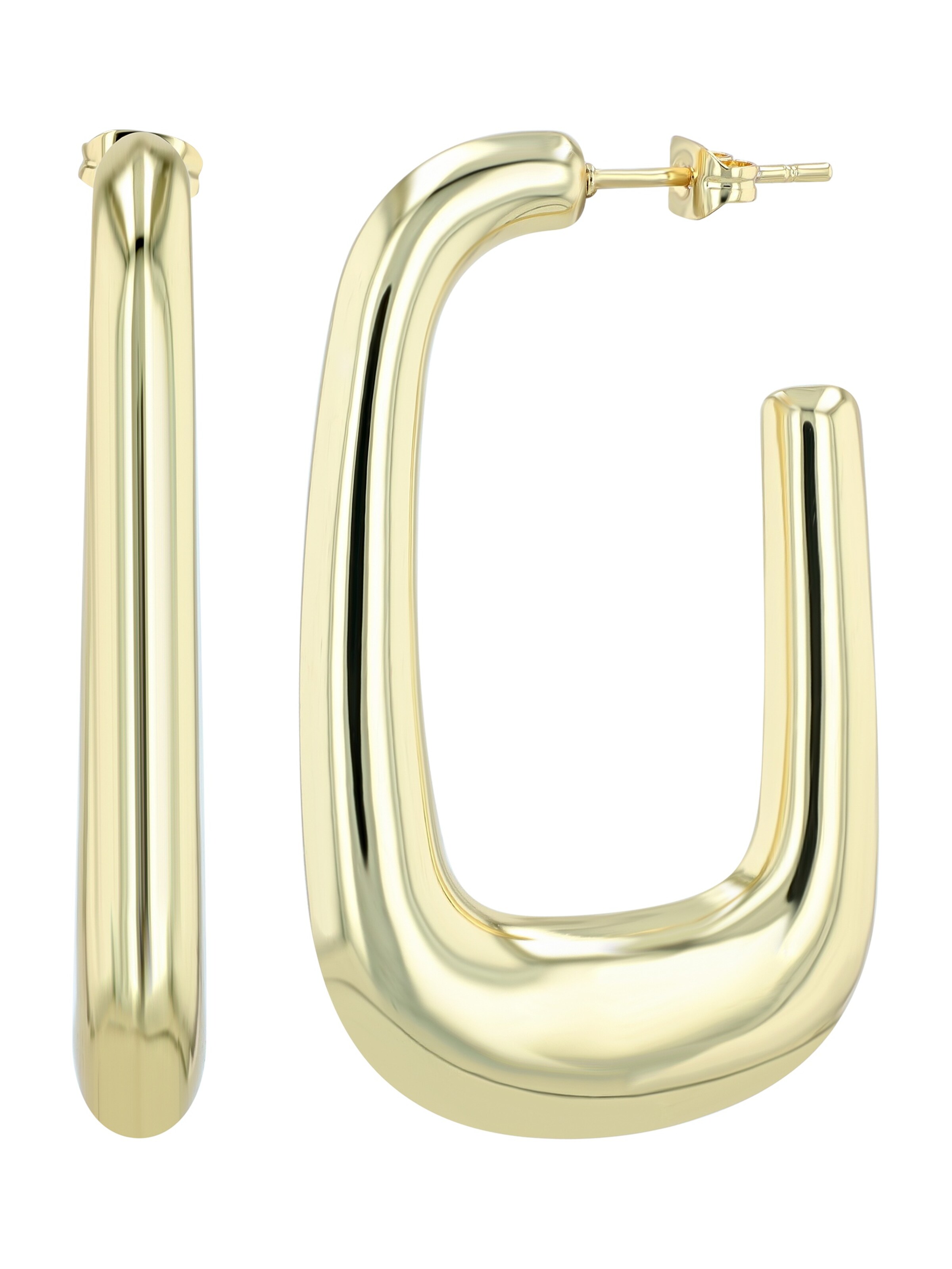 Akzent Earrings 'wasserfest' in Gold: front