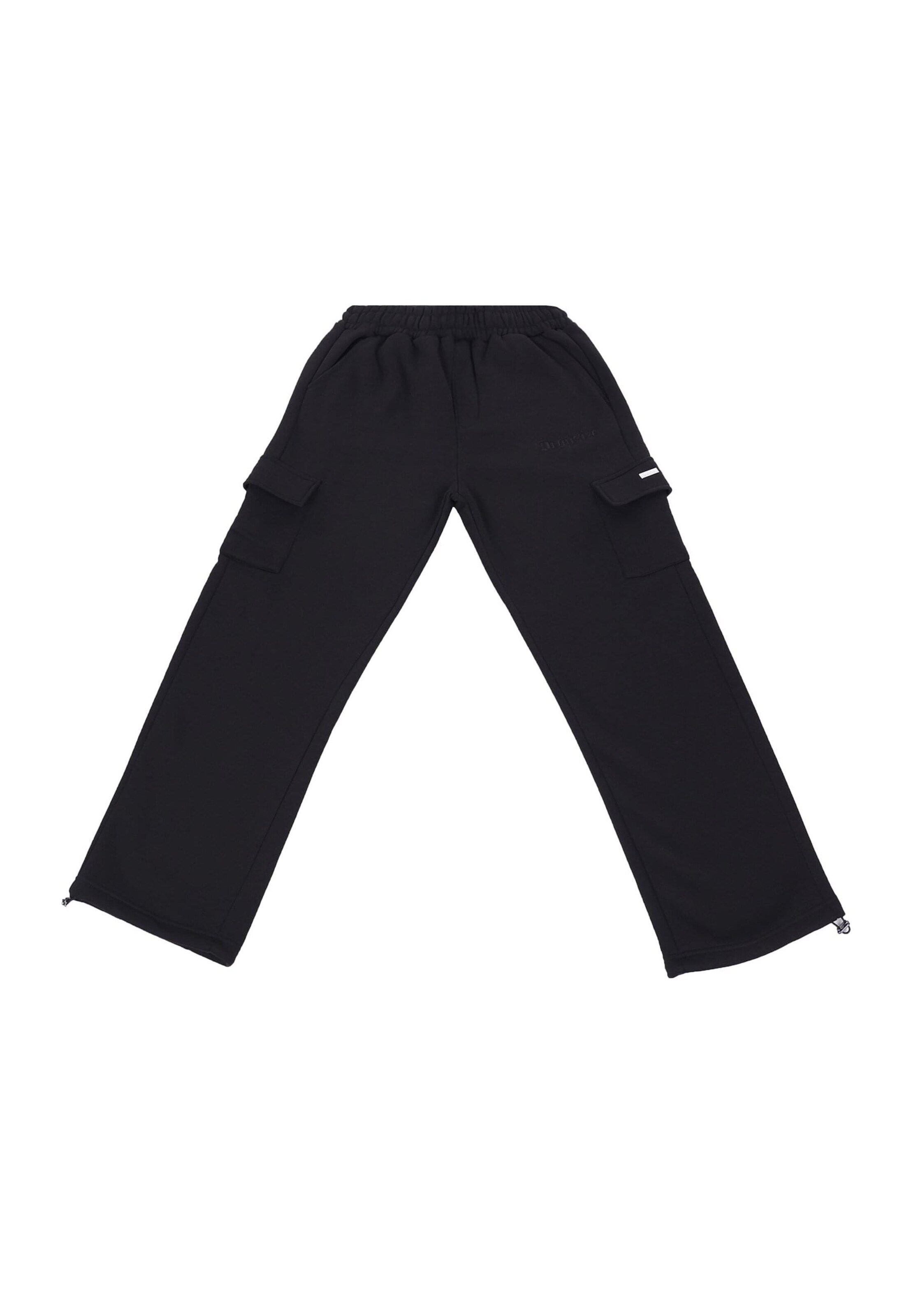 Loosefit Pantaloni cargo di Dropsize in nero: frontale