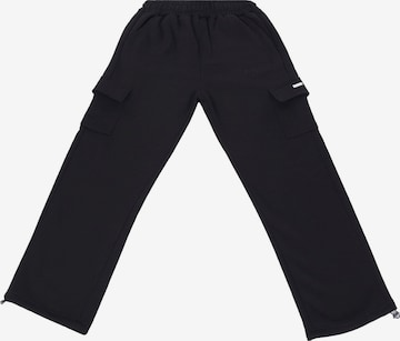 Dropsize Loose fit Cargo trousers in Black: front