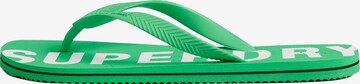Superdry T-Bar Sandals 'Code Essential' in Green: front