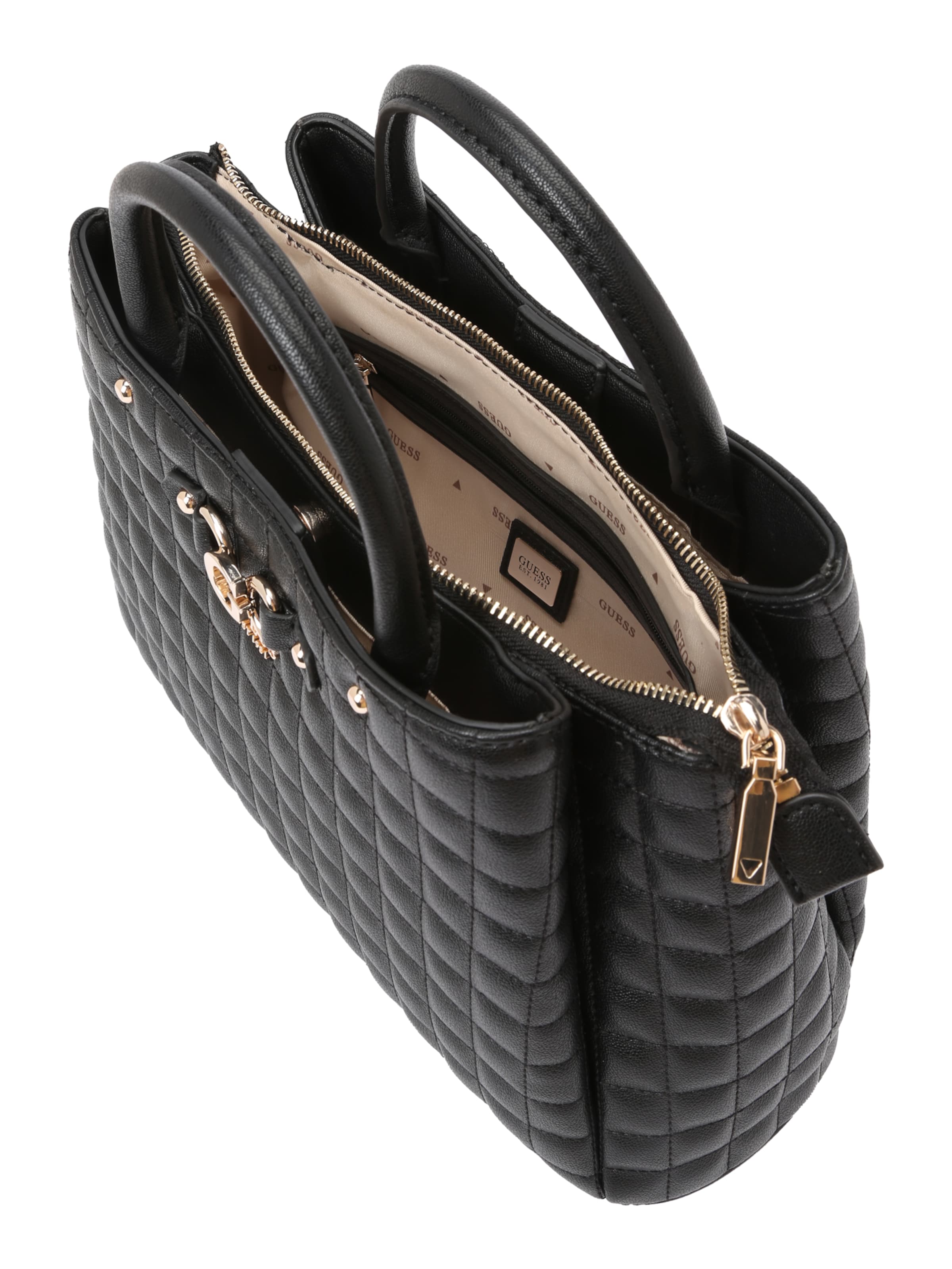 GUESS Torebka 'NADIRA GIRLFRIEND SATCHEL' w kolorze czarny