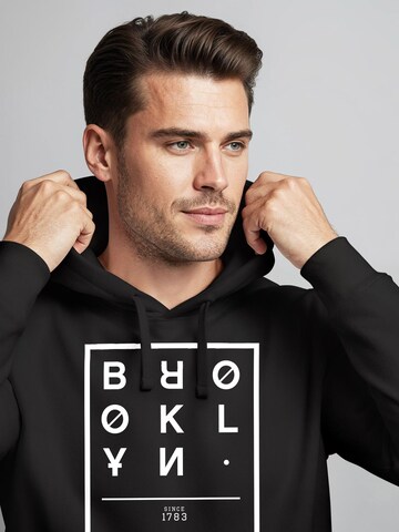 Neverless Sweatshirt 'Brooklyn Type'‌‌ in Schwarz