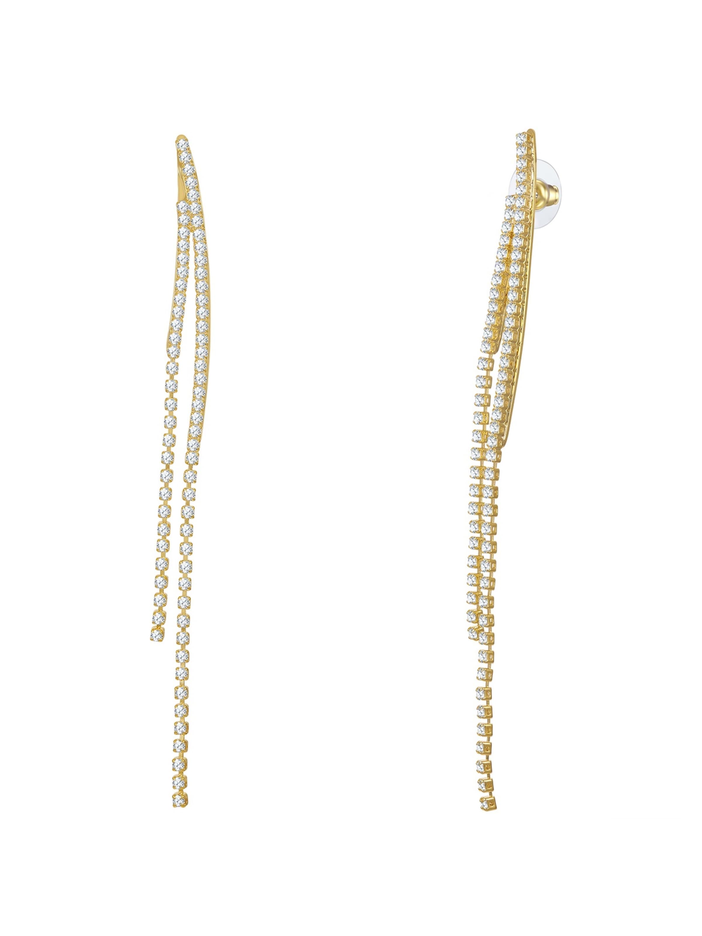 Yokoamii Earrings in Gold: front