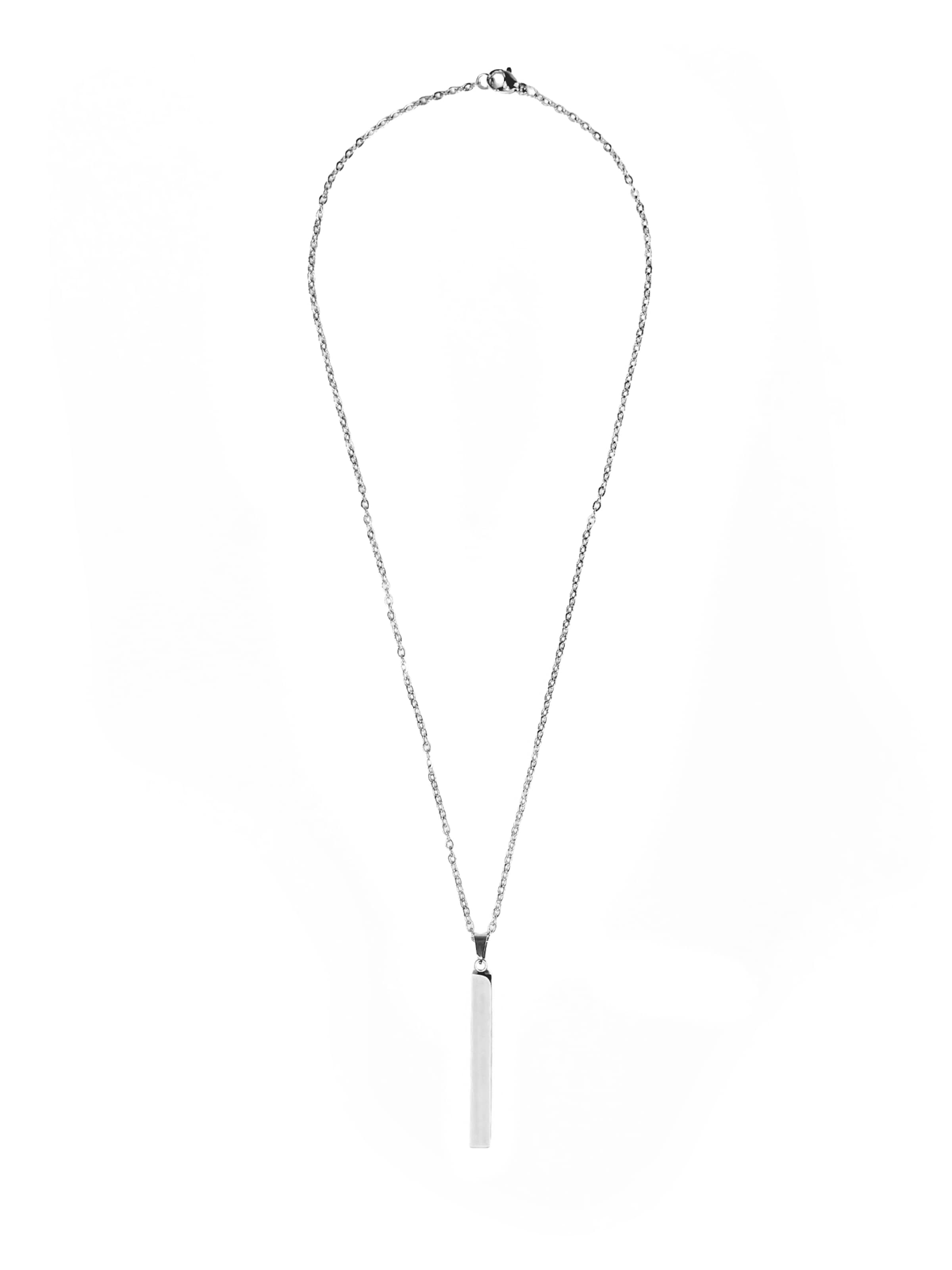 lePelou Kette 'SILVRA' in Silber: Vorderseite