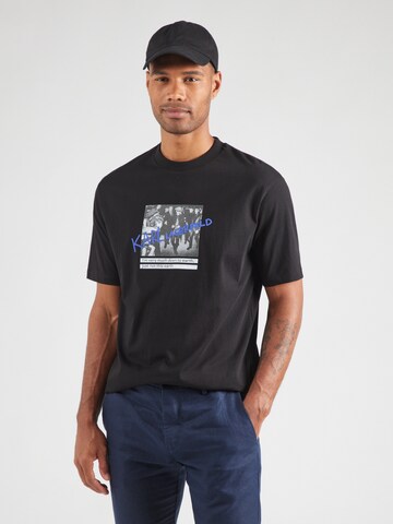 T-Shirt Karl Lagerfeld en noir : devant