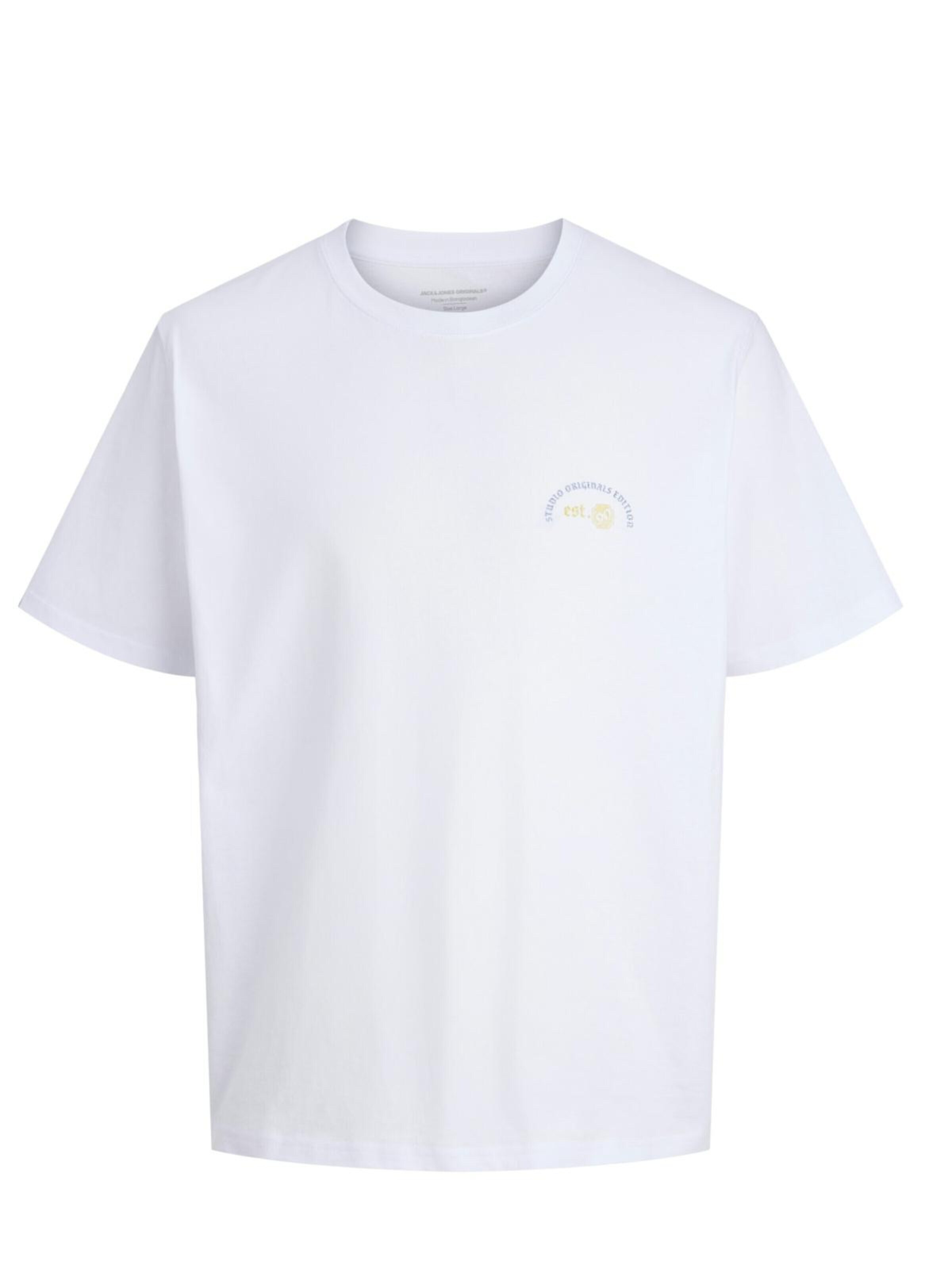 T-shirt 'JORMEADOWS' JACK & JONES en blanc : devant