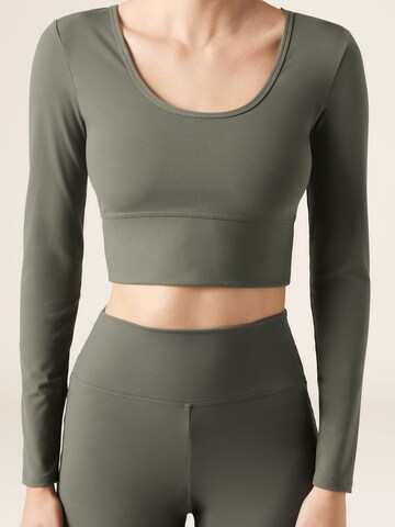 CALZEDONIA Shirt 'Soft Touch' in Green: front