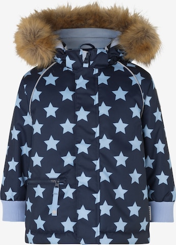 Racoon Outdoor Winter Jacket 'Brett' in Blue: front