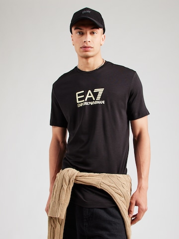 EA7 Emporio Armani Koszulka w kolorze czarny: przód