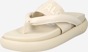 BUFFALO T-bar sandals in Beige: front