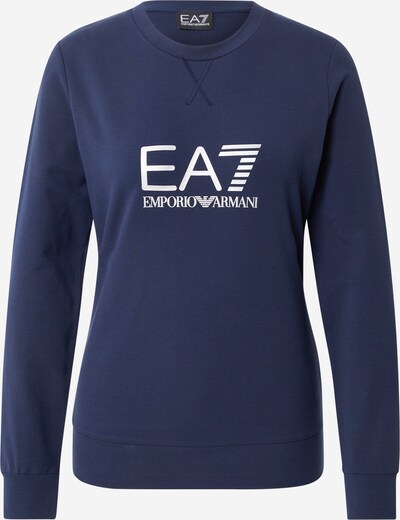 EA7 Emporio Armani Sweatshirt in nachtblau / weiß, Produktansicht