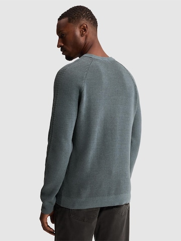 CAST IRON Tröja 'Pullover with raglan sleeves and allover rib texture' i blå