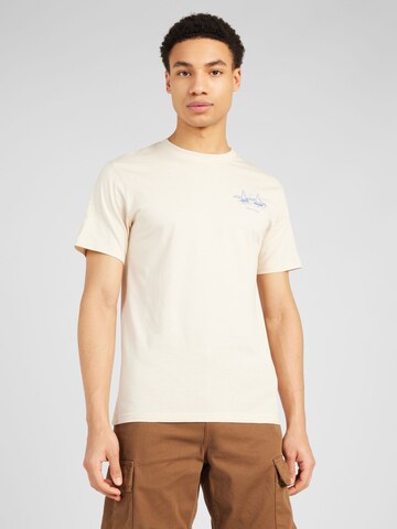 T-Shirt 'GABRIEL' SELECTED HOMME en beige : devant