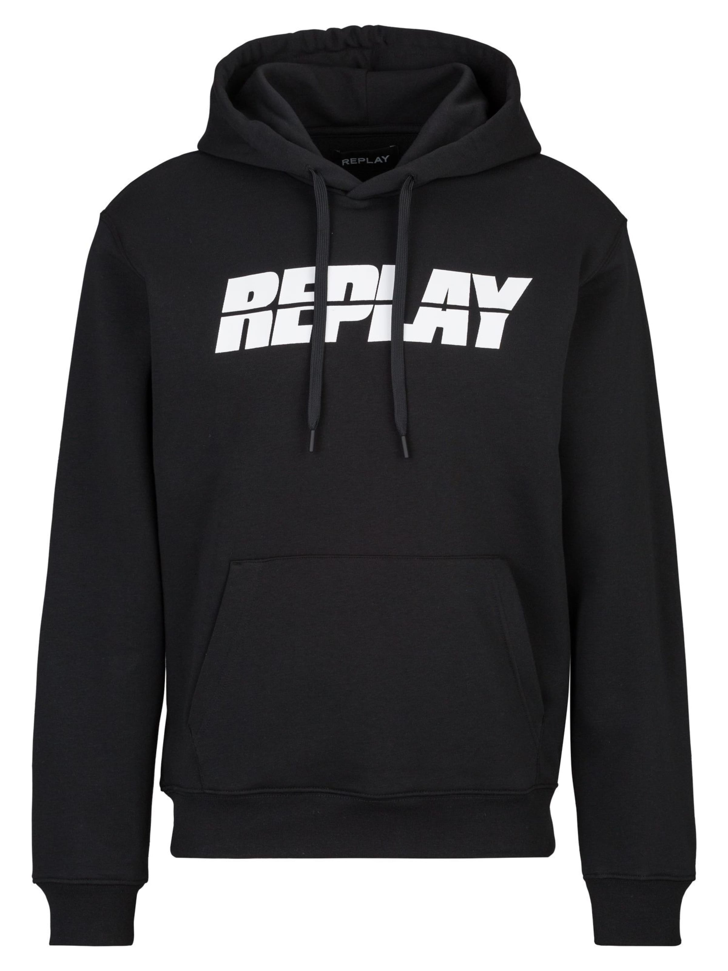REPLAY Sweatshirt in Black: front