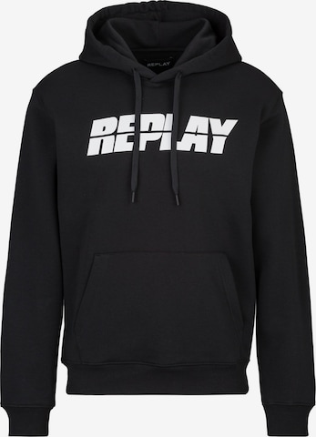 REPLAY Sweatshirt in Black: front