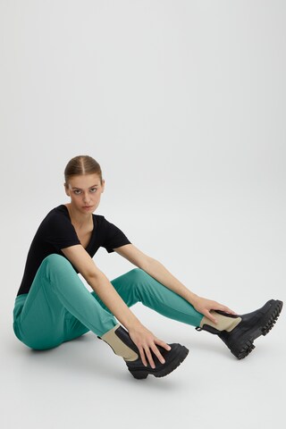 ICHI Slim fit Pants 'Kate' in Green