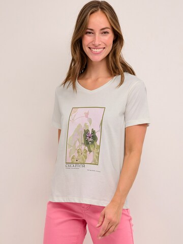 Cream T-Shirt 'Sanna' in Weiß: Vorderseite