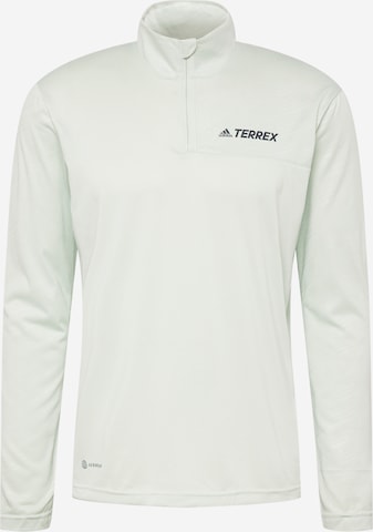 zaļš ADIDAS TERREX Sporta krekls: no priekšpuses
