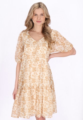 Usha - Vestido em bege: frente