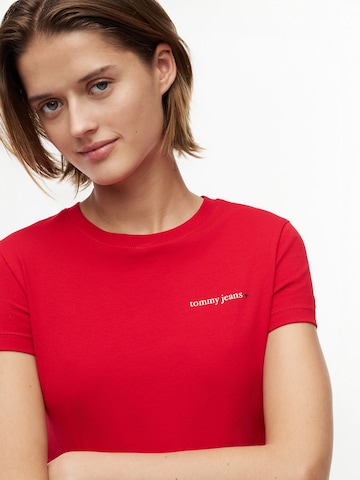 Tommy Jeans Shirts 'ESS' i rød