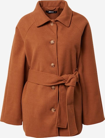 Gina Tricot Between-seasons coat 'Irma' in Brown: front