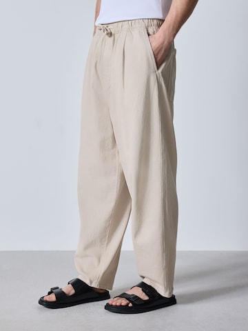 Barrel Pantalon Next en beige : devant
