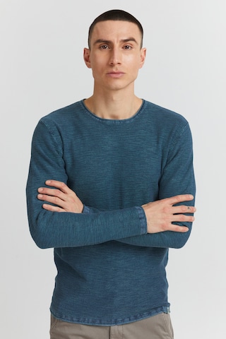 INDICODE JEANS Strickpullover 'Karpo' in Blau: predná strana