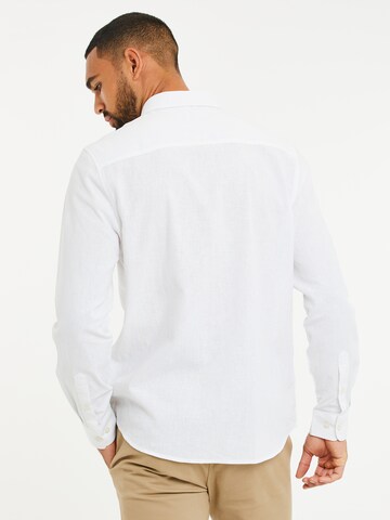 Threadbare Regular fit Button Up Shirt 'Bale' in White