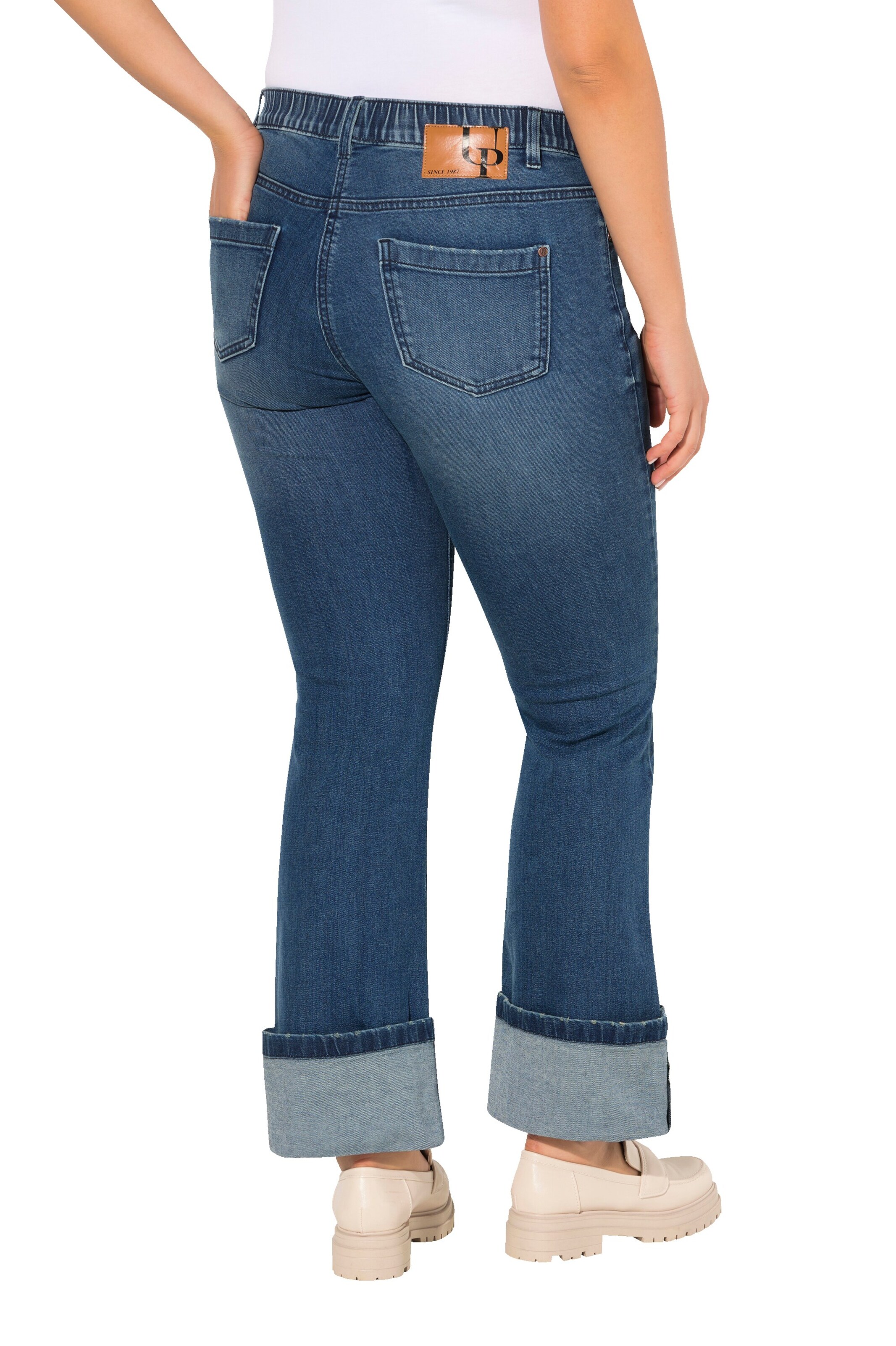 évasé Jean Ulla Popken en bleu