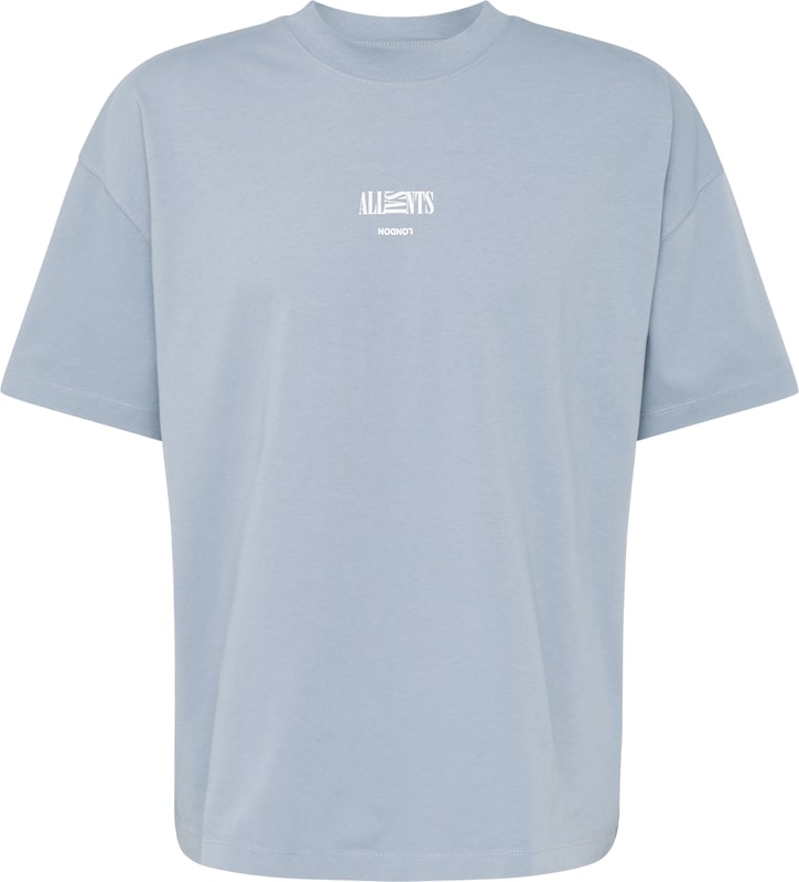 AllSaints T-Shirt 'BURMAN' in Taubenblau