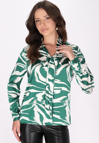 faina - Blusa en verde: frente